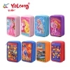 Yalong Cross-border's latest 3-layer pencil case set of 8 items, design stationery, student art and drawing set, school supplies Item Picture